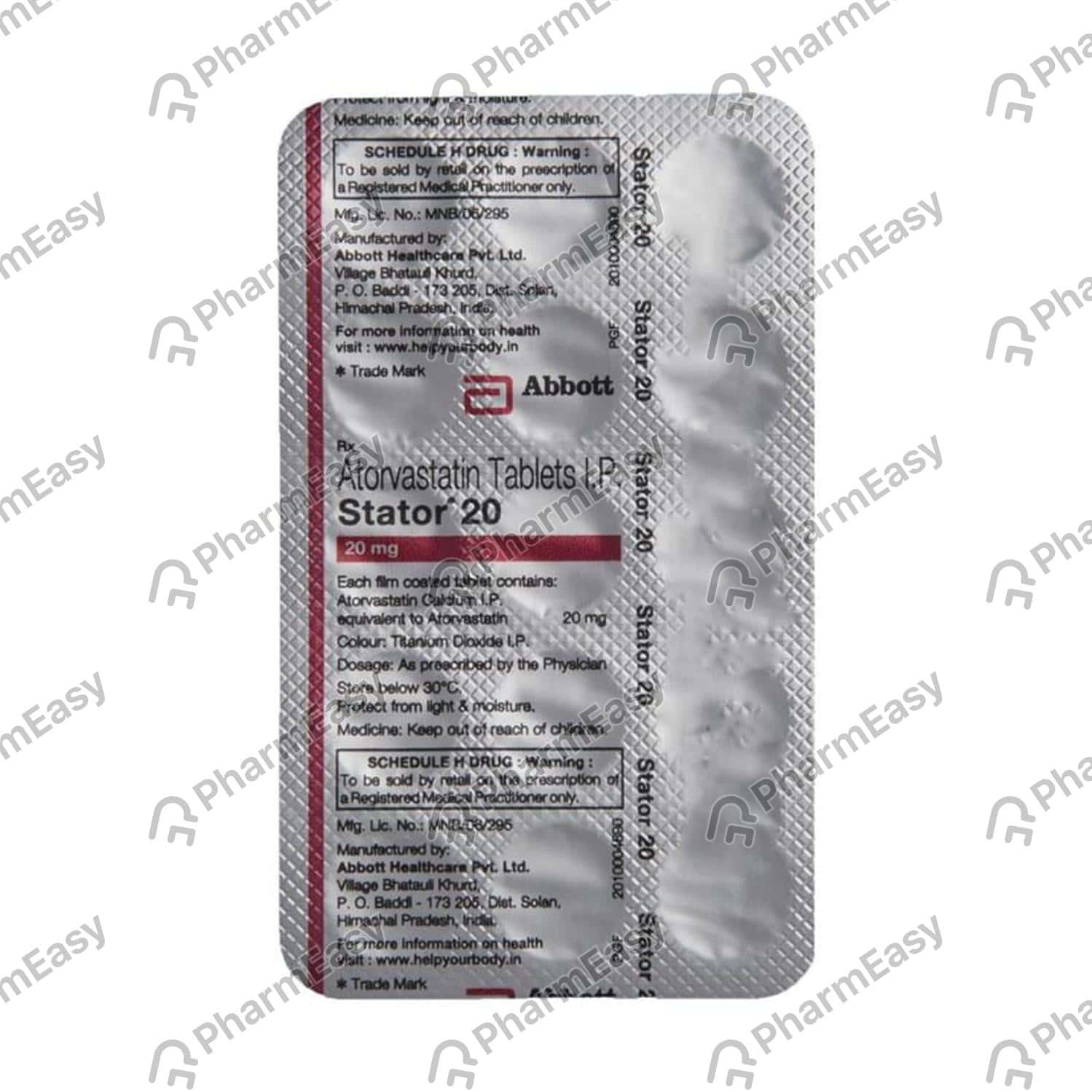 Stator 20 MG Tablet (10) Uses, Side Effects, Price & Dosage PharmEasy