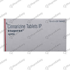 STUGERON 25MG STRIP OF 25 TABLETS