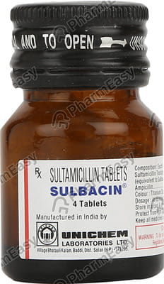 Sulbacin Bottle Of 4 Tablets