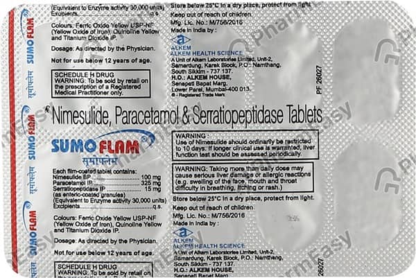 Sumoflam Strip Of 10 Tablets