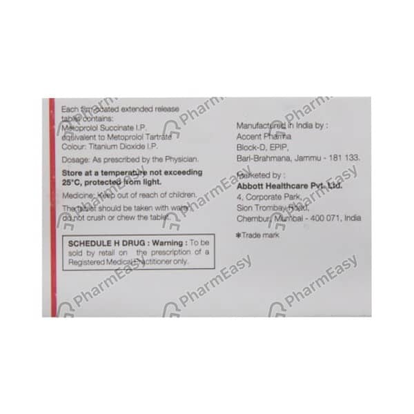 Supermet Xl 25Mg Strip Of 10 Tablets