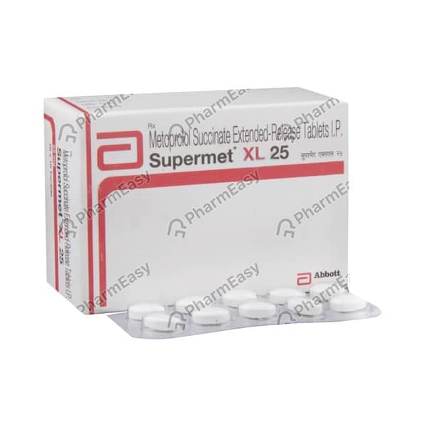 Supermet Xl 25Mg Strip Of 10 Tablets