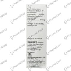 TAXIMAX 750MG DRY VIAL OF 1 POWDER FOR INJECTION