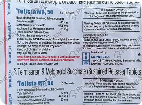 Telista Mt 50mg Tablet