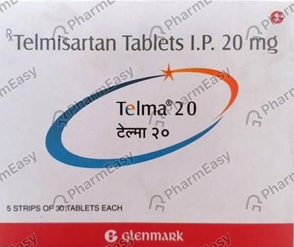 Telma 20mg Strip Of 10 Tablets