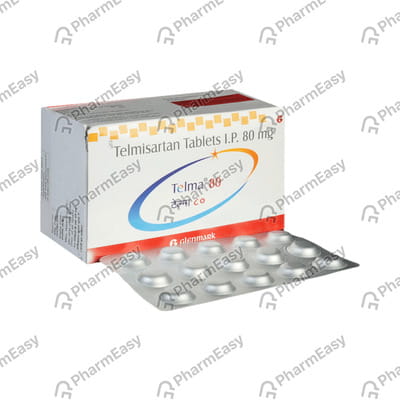 Telma 80mg Strip Of 10 Tablets