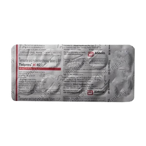 Telpres H 40Mg Strip Of 10 Tablets