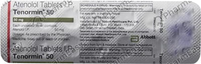 Tenormin 50mg Strip Of 14 Tablets