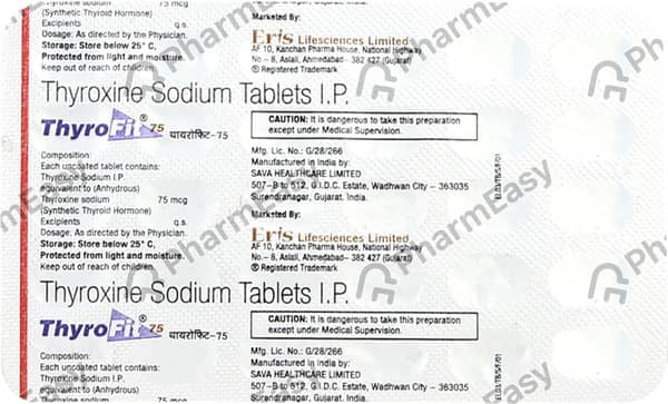 Thyrofit 75Mcg Tablet