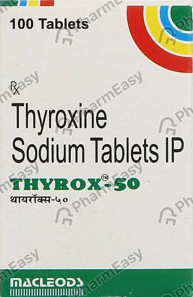 Thyrox 50mcg Bottle Of 100 Tablets