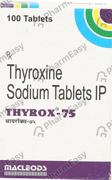 Thyrox 75mcg Bottle Of 100 Tablets