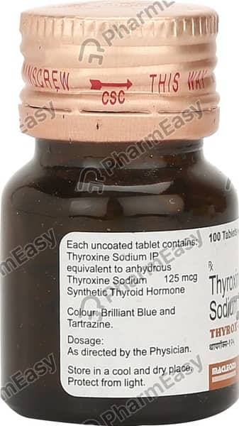 Thyrox 125mcg Bottle Of 100 Tablets