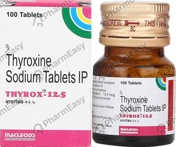 Thyrox 12.5mcg Bottle Of 100 Tablets