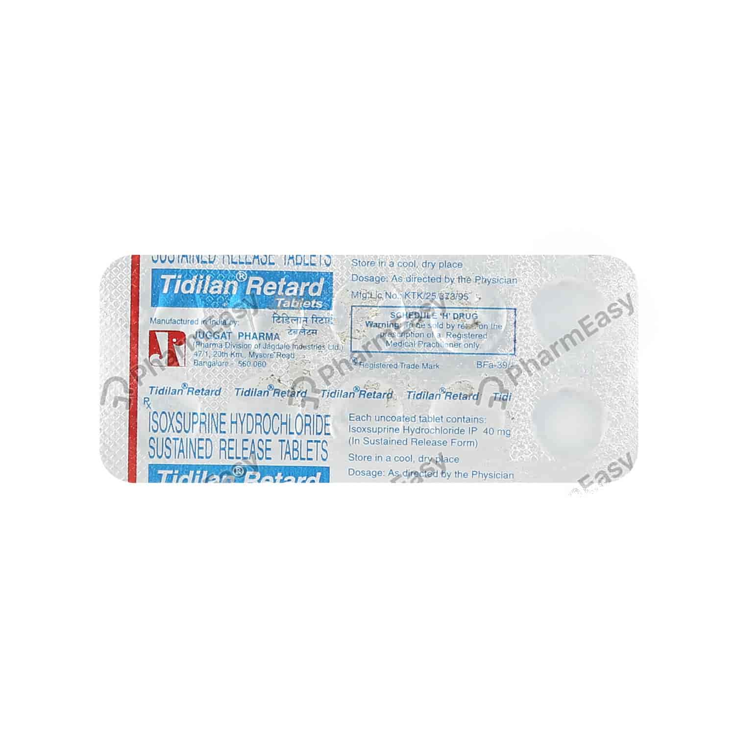 Tidilan Buy Tidilan Retard 40mg Strip Of 10 Tablets Online at Flat 18% OFF ...