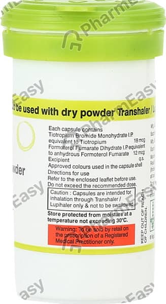Tiomate 12/18Mcg Box Of 15 Transcaps