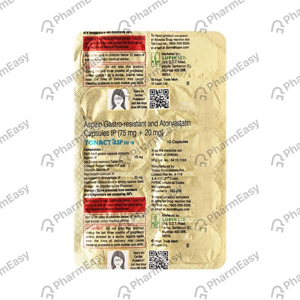 Tonact Asp 75Mg Strip Of 10 Capsules