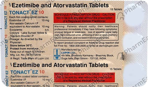 Tonact Ez 10Mg Strip Of 10 Tablets