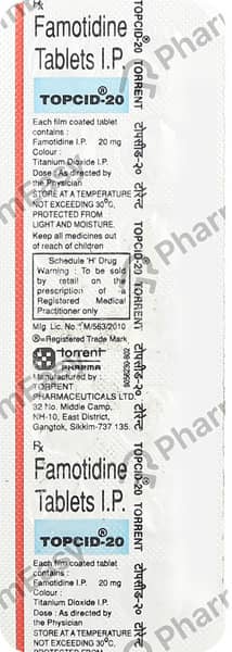Topcid 20Mg Strip Of 14 Tablets