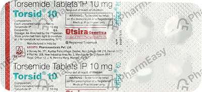 Torsid 10mg Strip Of 10 Tablets