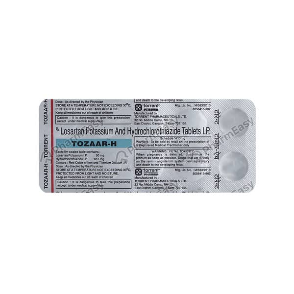 Tozaar H Strip Of 10 Tablets