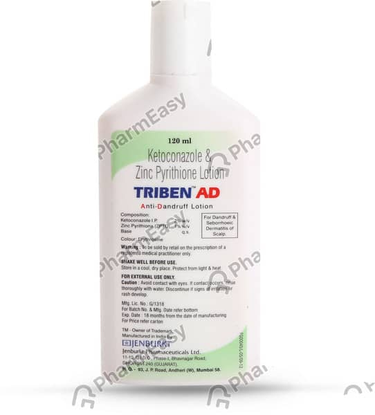 Triben Ad Bottle Of 120ml Anti Dandruff Lotion