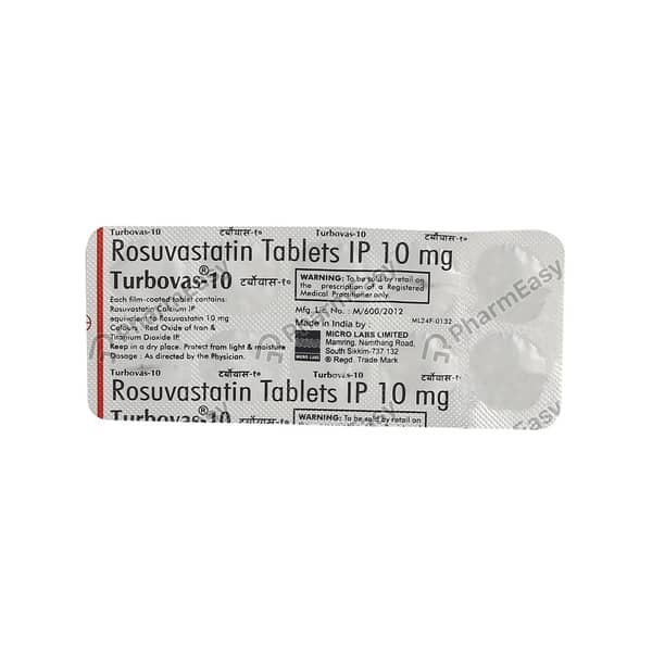Turbovas 10mg Strip Of 10 Tablets