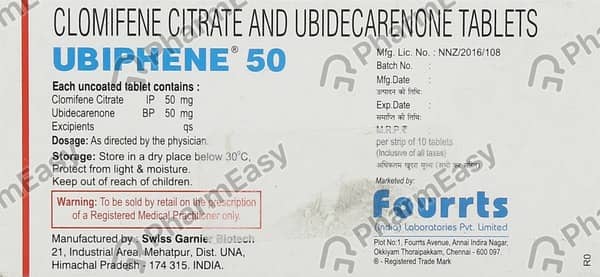 Ubiphene 50Mg Tablet