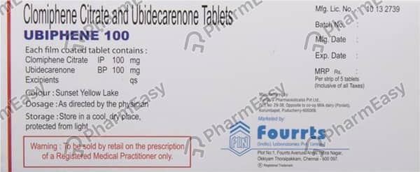 Ubiphene 100Mg Tablet