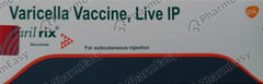 VARILRIX DRY VIAL OF 0.5ML POWDER FOR VACCINE