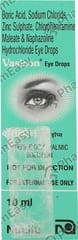 VASICON BOTTLE OF 10ML EYE DROPS