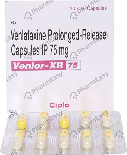 Venlor Xr 75mg Strip Of 10 Capsules