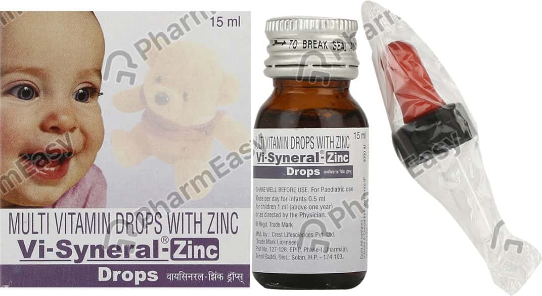 Visyneral Zinc Bottle Of 15ml Drops Uses, Side Effects, Price & Dosage