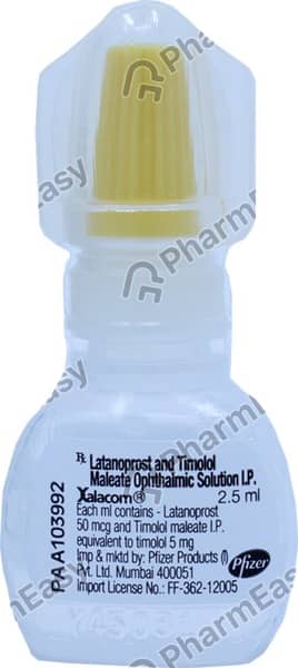 Xalacom Bottle Of 2.5ml Eye Drops