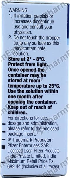 Xalacom Bottle Of 2.5ml Eye Drops