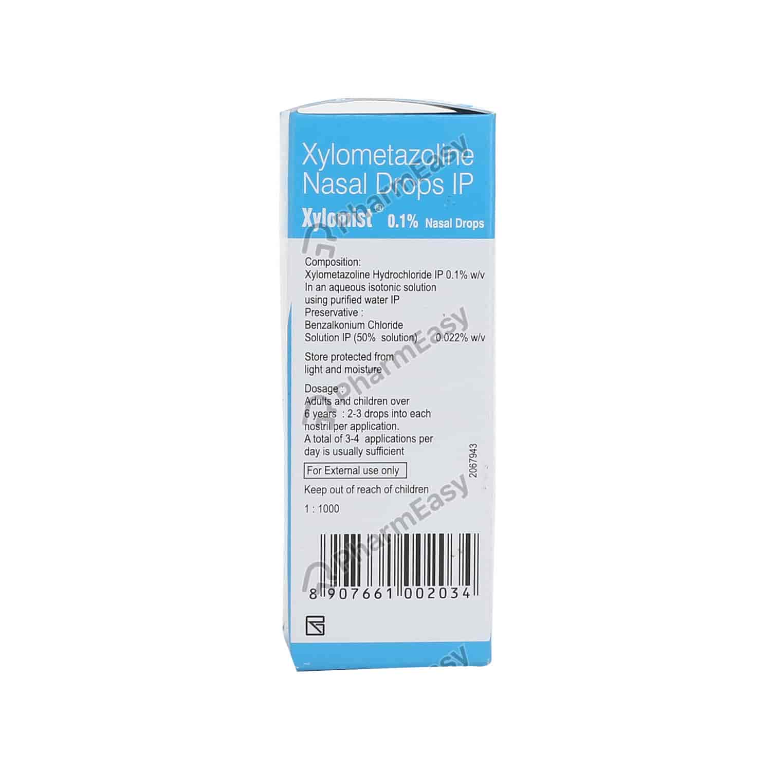 Buy Xylomist 0.1 Nasal Drops 10ml Online at Flat 18 OFF* PharmEasy