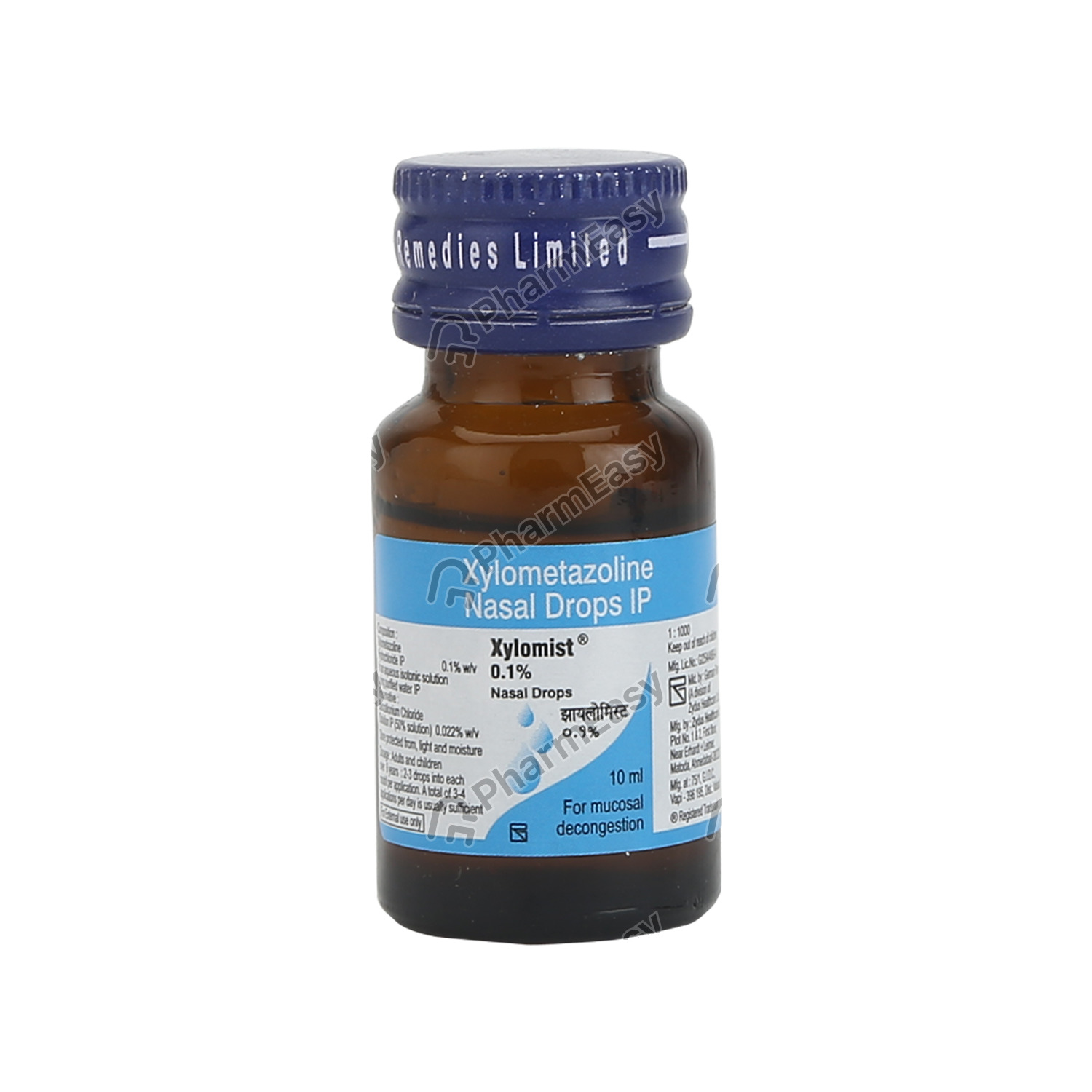 Buy Xylomist 0.1 Nasal Drop (10) Online at Flat 18 OFF* PharmEasy