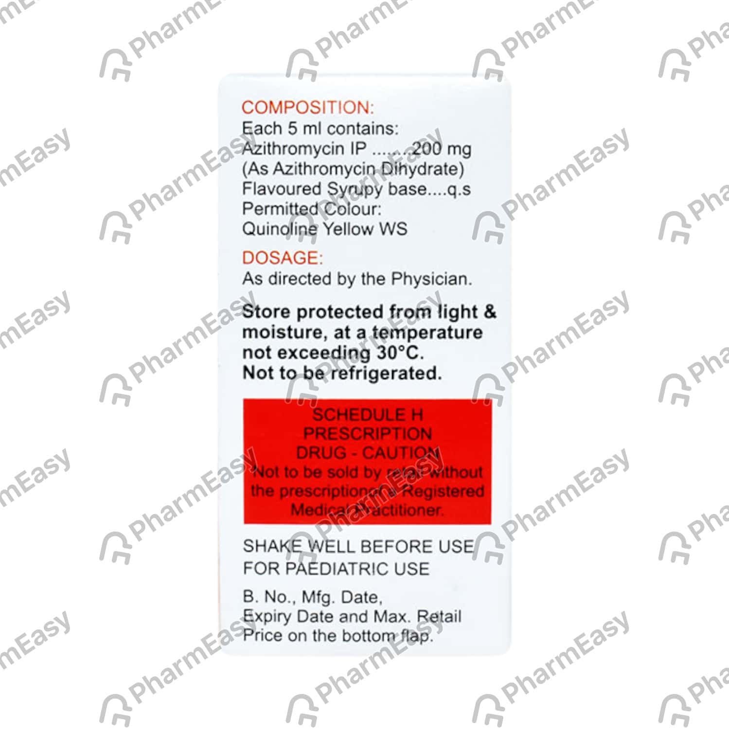 Zathrin 200 MG/5ML Syrup (15): Uses, Side Effects, Price & Dosage