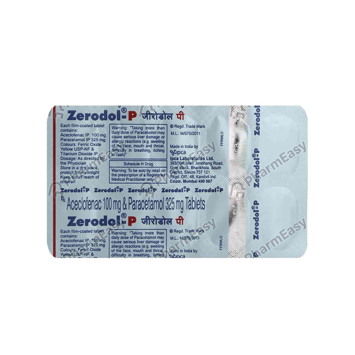 Zerodol P Tab Uses, Side Effects, Dosage, Composition & Price PharmEasy