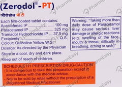 ZERODOL PT STRIP OF 10 TABLETS