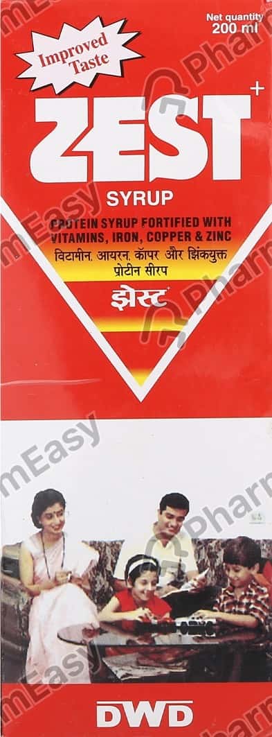 Zest Bottle Of 200ml Syrup