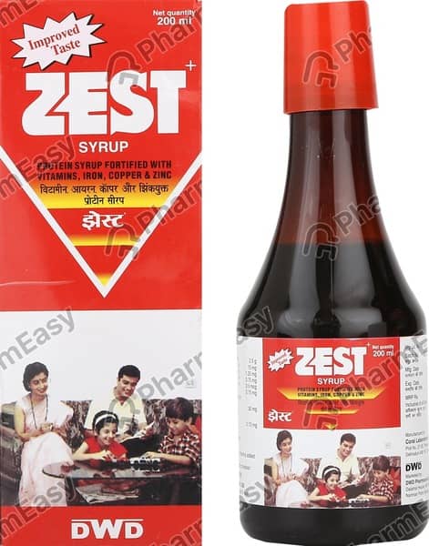 Zest Bottle Of 200ml Syrup
