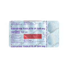 Zifi 200 MG Tablet (10) - Uses, Side Effects, Dosage, Composition
