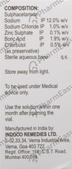 ZINCOREN BOTTLE OF 10ML EYE/EAR DROPS