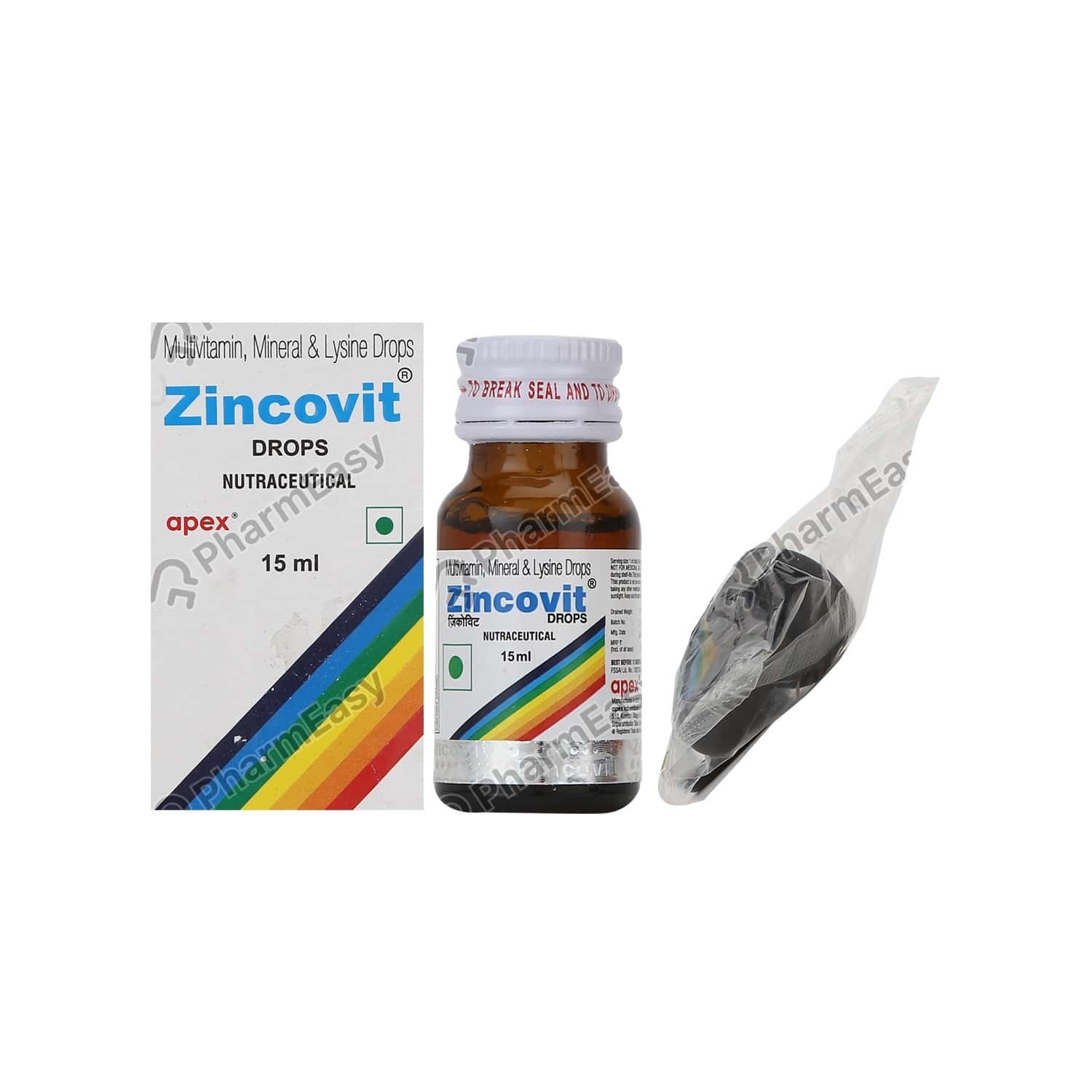 Zincovit Bottle Of 15ml Drops Uses, Side Effects, Dosage, Composition