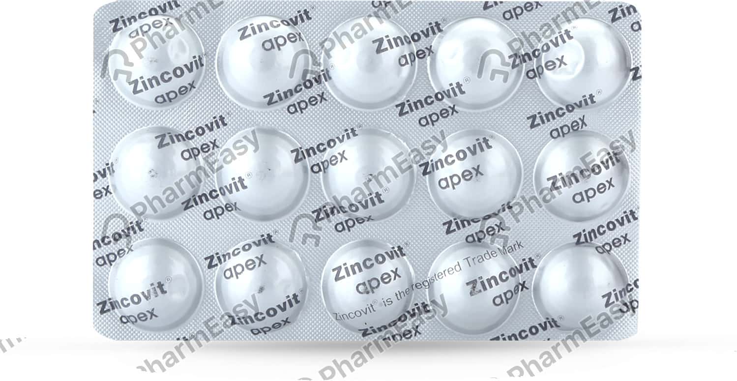 Zincovit Strip Of 15 Tablets (Green) Uses, Side Effects, Price, Dosage & Composition PharmEasy