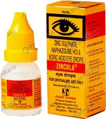 ZINCULA BOTTLE OF 10ML EYE DROPS