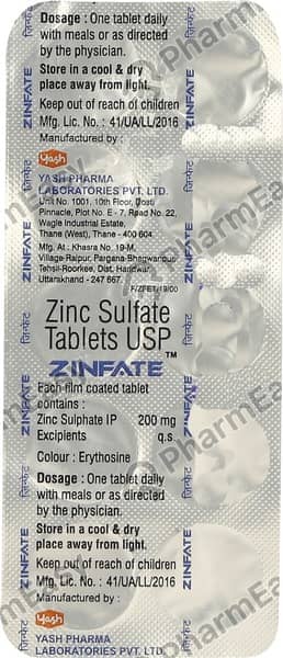 Zinfate 200mg Strip Of 10 Tablets