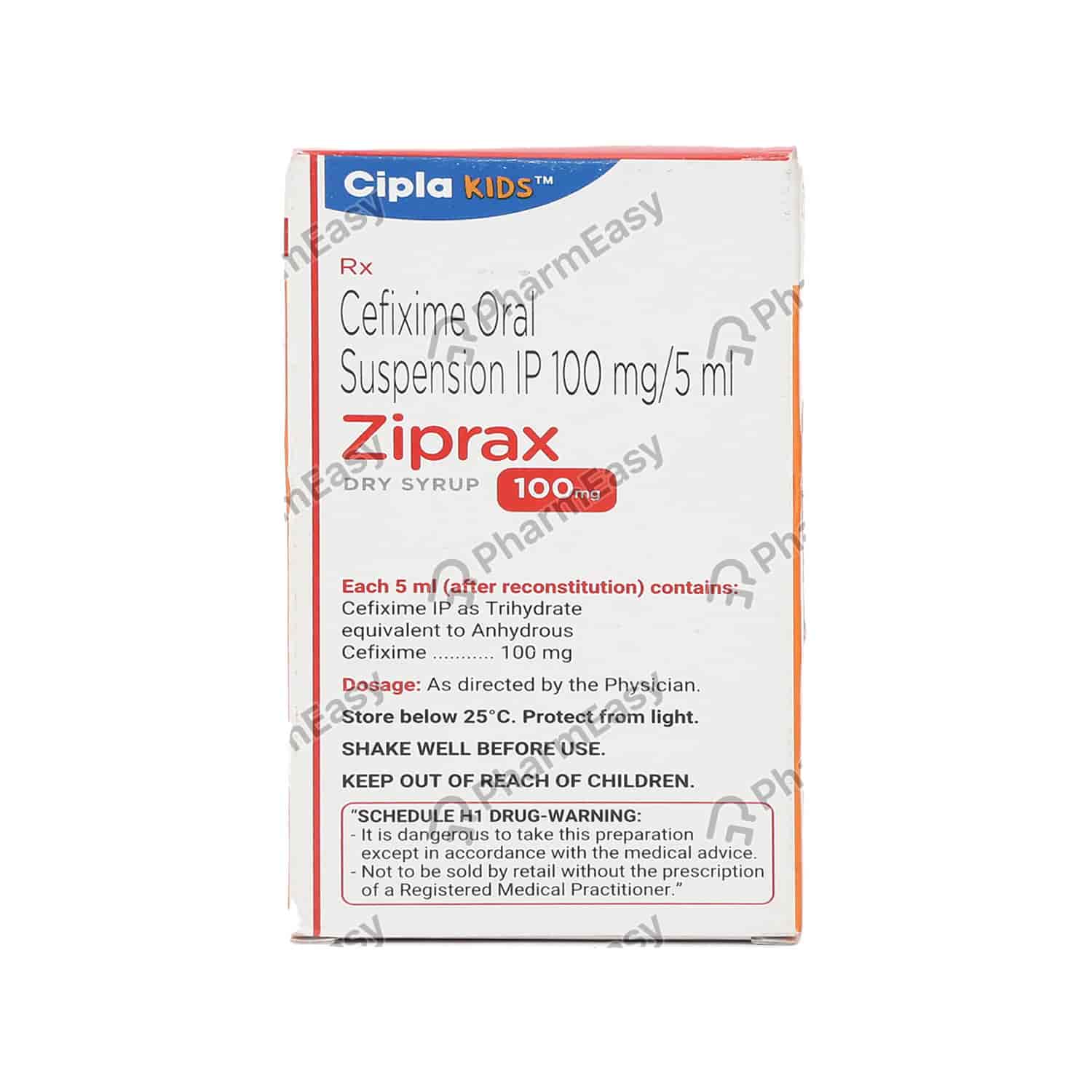 Ziprax 100mg Strawberry Flav Dry Syrup 30ml Uses, Side Effects