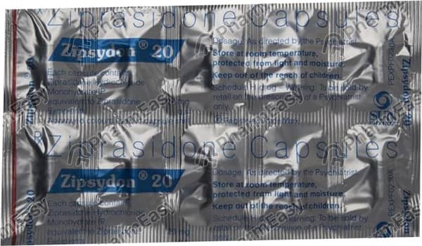 Zipsydon 20Mg Strip Of 10 Capsules