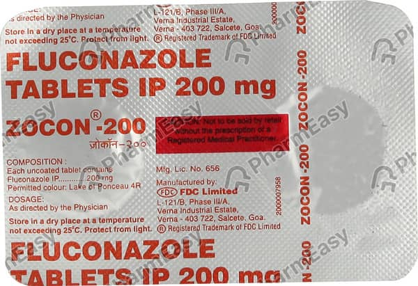Zocon 200mg Strip Of 2 Tablets